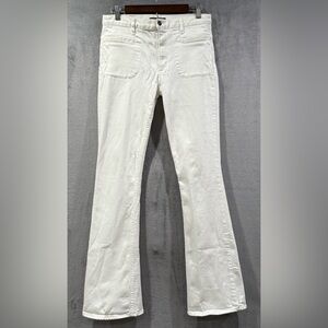 Theory Flare Wide Leg Denim Jeans Cotton Spandex Stretch Size 29